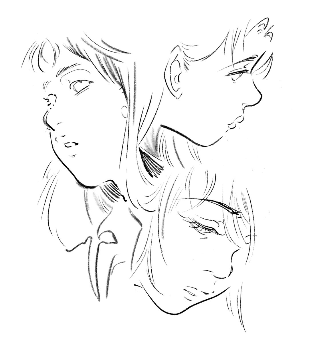 some very fast Mima studies from a Perfect Blue rewatch 