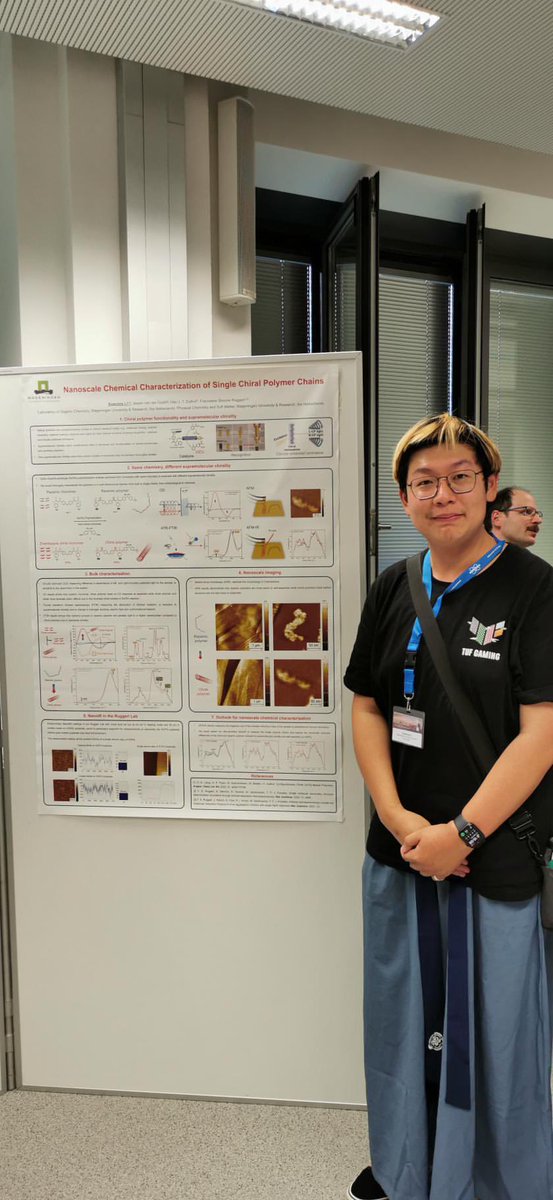 Xuecong_WUR's tweet photo. Delighted to share my research with the AFM-IR community with a poster at #EFNS conference on nanoscale characterization on single chiral polymer chains.

Thanks @BrukerNano and @tu_wien for organizing the great event. 

@RuggeriLab @orc_wur @PCC_WUR https://t.co/BdS5snm8WI