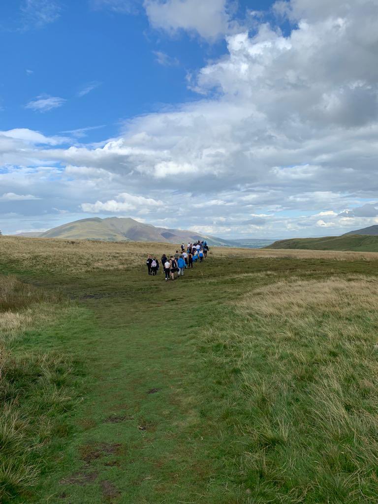 CACHSChaplaincy's tweet photo. Perfect weather yet again for our walk up Walla Crag! “Emmaus Talks” this evening (between the football) getting to know others in the group, ending with night prayer in the beautiful Chapel. https://t.co/uKQpexHCSv