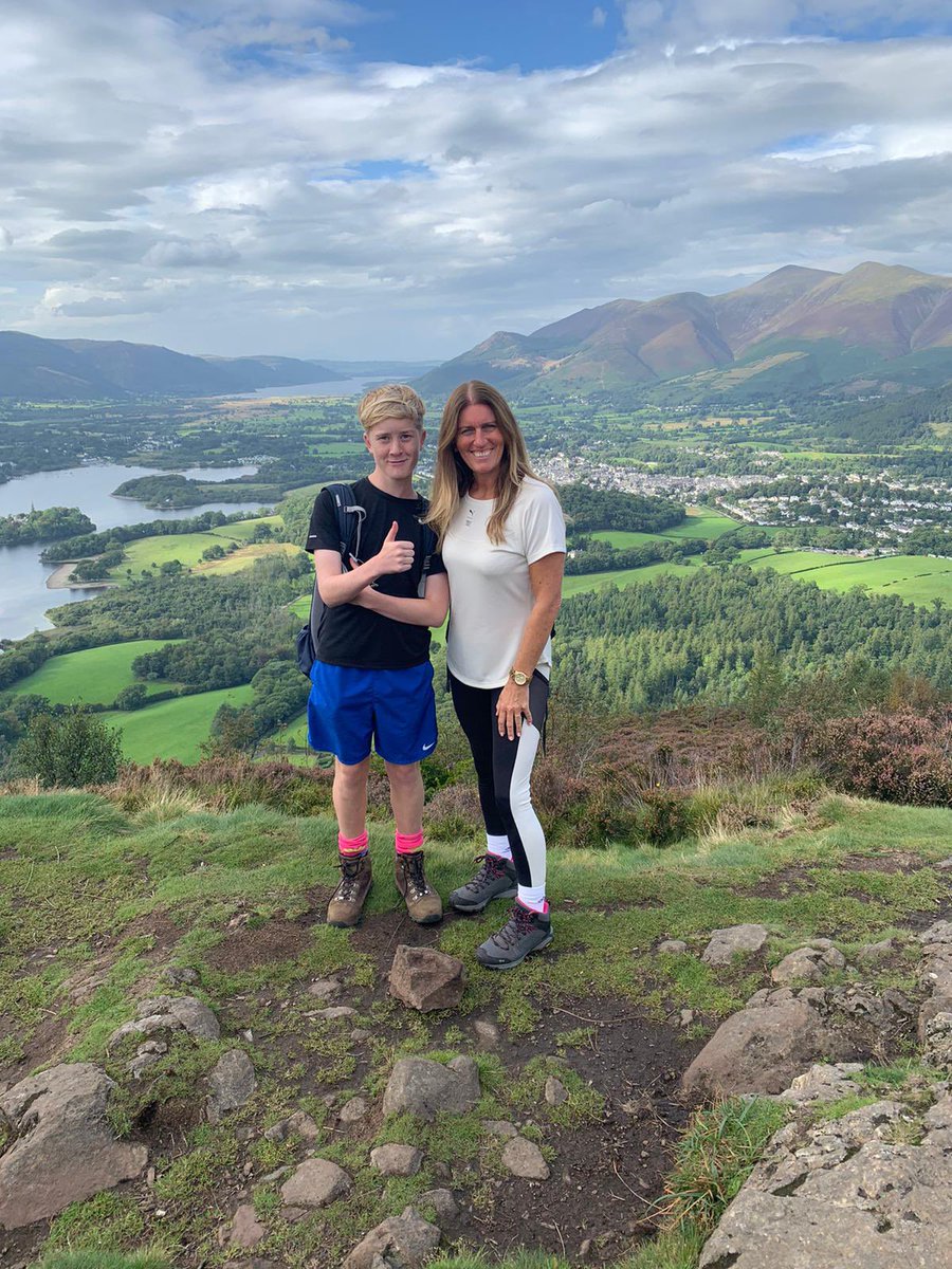 CACHSChaplaincy's tweet photo. Perfect weather yet again for our walk up Walla Crag! “Emmaus Talks” this evening (between the football) getting to know others in the group, ending with night prayer in the beautiful Chapel. https://t.co/uKQpexHCSv