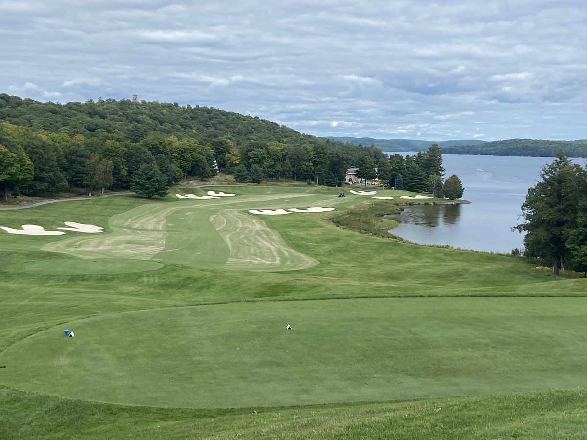 greensgurl's tweet photo. It's been a crazy couple of days. All tees and fairways punched and top dressed. Some late nights, a few broken mowers, brushes, and a broken supers cart later, we got it done. Thanks to our fantastic crew and the incredible team @ZanderSod for all the hard work. https://t.co/O9iBdJiven