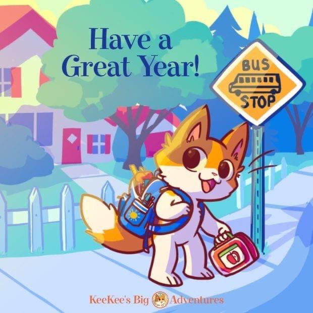 The new school year is here! 🚌 🎉 
Happy #BacktoSchool Students, Parents, Teachers &amp; Librarians!! 🏫😻