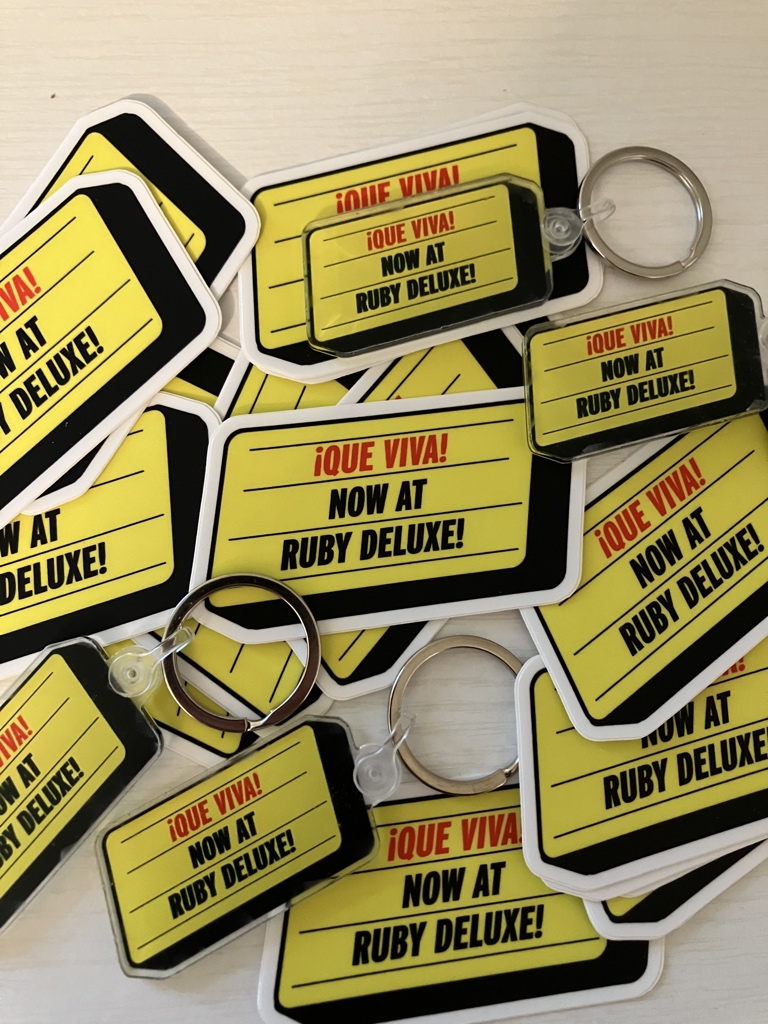 Churchkey Records (@churchkeyrecs) on Twitter photo It wouldn’t be #queviva without some goofy swag — stickers and keychains are free while they last at <a href="/RubyDRaleigh/">Ruby Deluxe</a> on Friday, just like the biscuits! #hopscotch22 <a href="/hopscotchfest/">Hopscotch Music Fest</a> It wouldn’t be #queviva without some goofy swag — stickers and keychains are free while they last at <a href="/RubyDRaleigh/">Ruby Deluxe</a> on Friday, just like the biscuits! #hopscotch22 <a href="/hopscotchfest/">Hopscotch Music Fest</a>