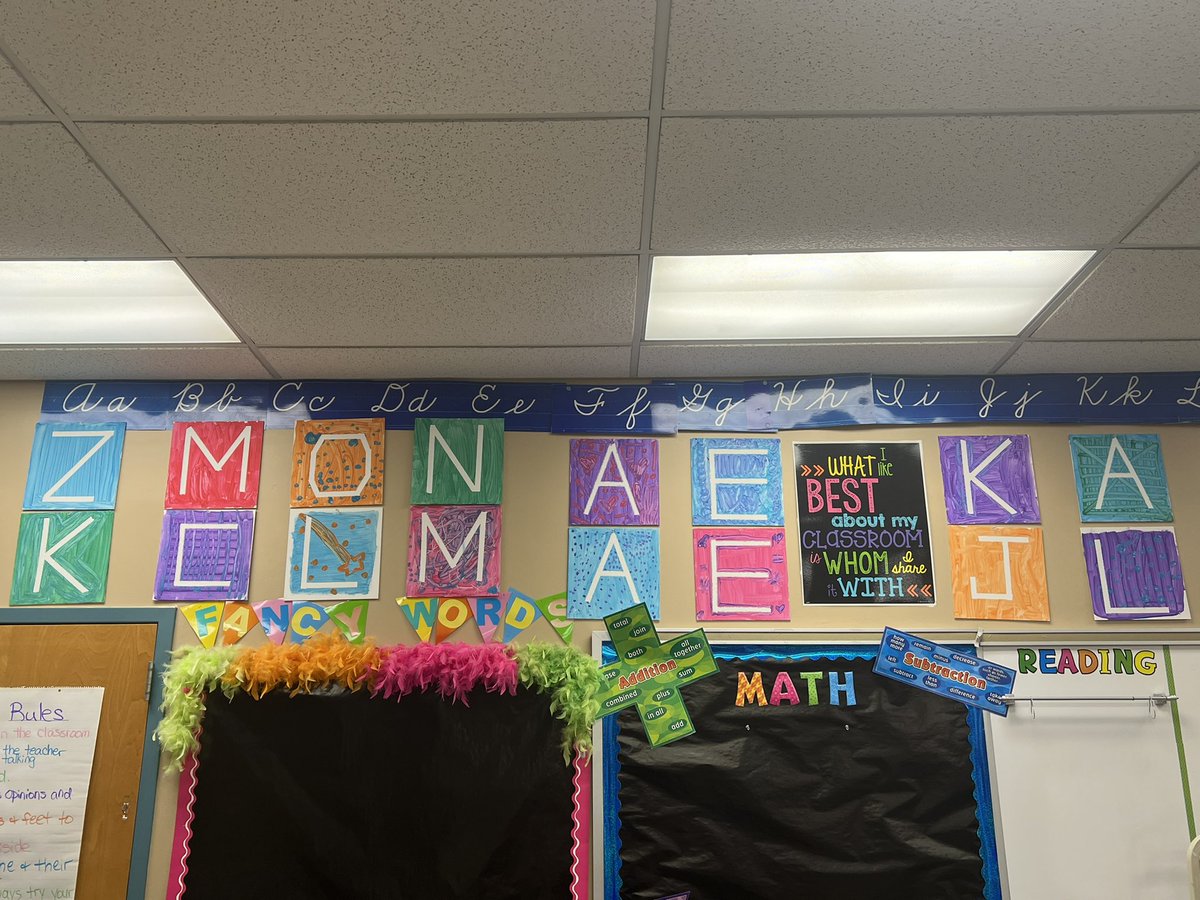 marissap721's tweet photo. Making our classroom our home with our canvases. We are a family and all are unique. 🍎 📚 https://t.co/M9gop193x7