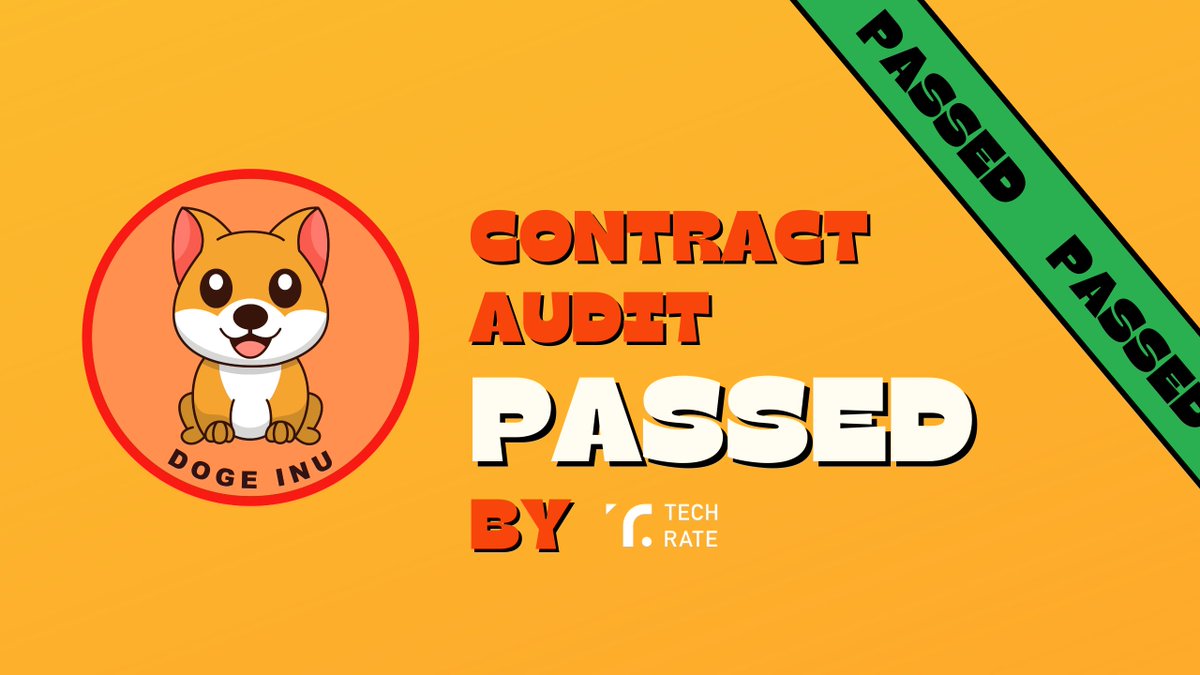 DogeInuDC's tweet photo. Anyone know what's been going on behind the scenes at #DogeInu🤔

Oh, that's right!
$DINU has just passed it's 1st Contract Audit by @TechRate1 

🔥50% Supply Burned
🔥100% Liquidity Burned
☑️0% Tax
☑️Community Owned
☑️Contract Audited👇
https://t.co/HVKytjh2Rc

#DogeChainGem https://t.co/uqxw4H44zr