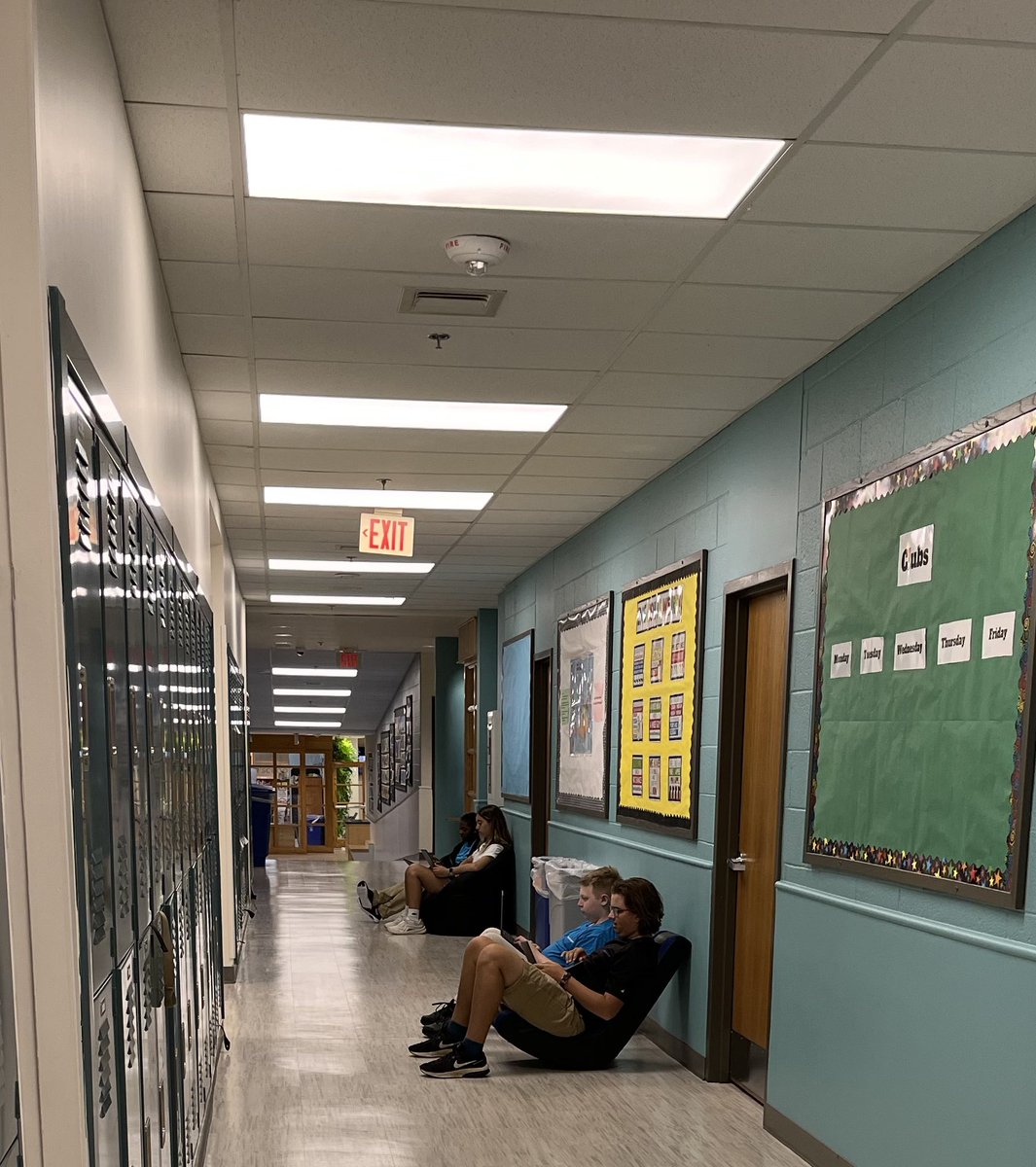 mathinformed's tweet image. Even math specialists love walking around every corner to find students reading aloud to each other 🤓 #McLeanSchool