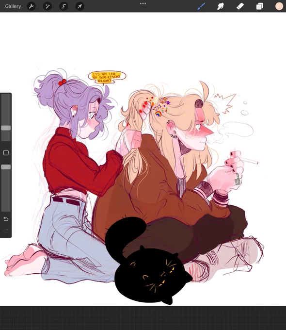 BFF shares everything…right? RIGHT‼️⁉️‼️⁉️ (90s AU) 