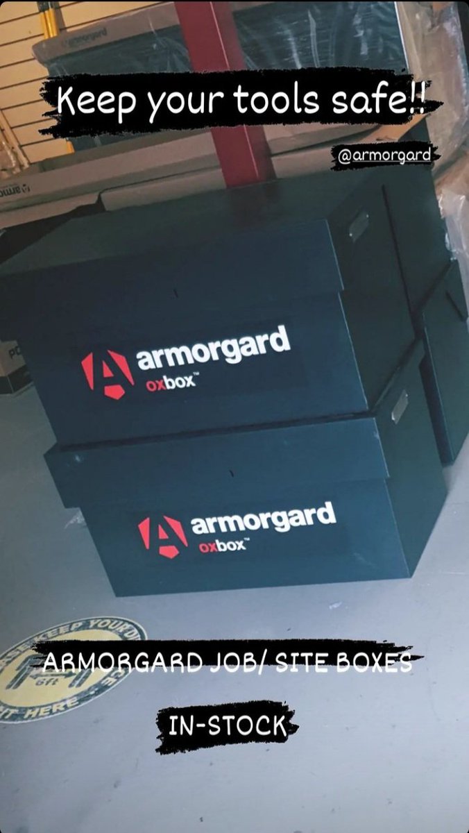 allworkwearsup1's tweet photo. Armogard oxbox now in stock !! come get one at All Workwear Supplies in tallaght! @ArmorgardLtd #keepyourtoolssafe https://t.co/CCI7sOEn6Z