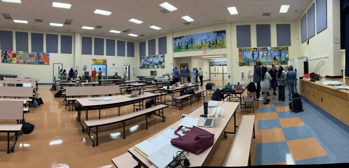SimmonsMath23's tweet photo. Secondary Mathematics Department PD. Math teachers in action “working on A Thinking Task”! Vertical non permeant surfaces#Buildingthinkingclassrom https://t.co/UQAedIA8CF