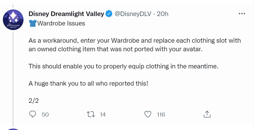Disney Dreamlight Valley tweet media