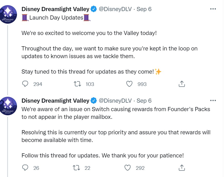 Disney Dreamlight Valley tweet media