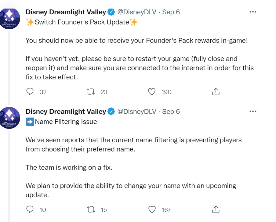 Disney Dreamlight Valley tweet media