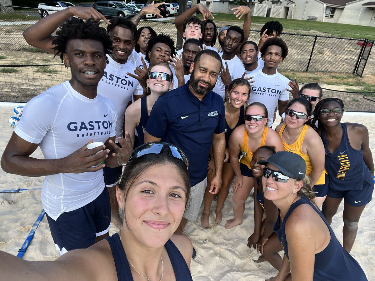 CoachJRosser's tweet photo. 🦏‘s JUST WORKING! Huge shout out to our @GCRhinosBB and Ladies Beach Volleyball team for working together and grinding, I have a new respect for you guys. 2:00pm in the SAND PIT! It’s not for the norm!!  ☀️ ☀️ ☀️. #Rhinosgohard #rhinostrong @gcrhinos https://t.co/nTSkTPXifM