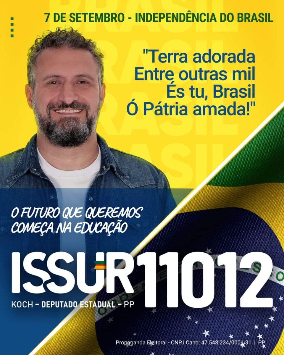 oissur's tweet photo. 200 anos da Independência do Brasil: o futuro que queremos começa na EDUCAÇÃO! https://t.co/0cuJtIVSla