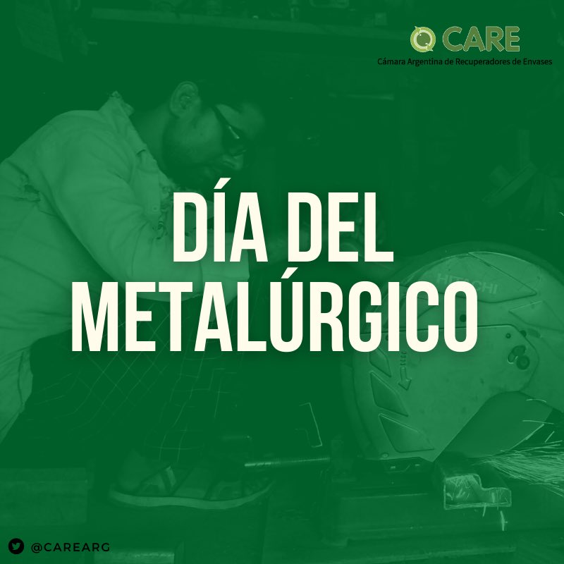 CAREarg's tweet photo. DÍA DEL METALÚRGICO 👷‍♂️🛢

Este 7 de septiembre queremos saludar a todos los trabajadores y trabajadoras de la industria metalúrgica.

Una actividad que crece y genera puestos de trabajo! 

Nuestro compromiso es de seguir generando empleo y cuidando el medio ambiente.

#CARE ♻️🇦🇷 https://t.co/mq75c7aICf
