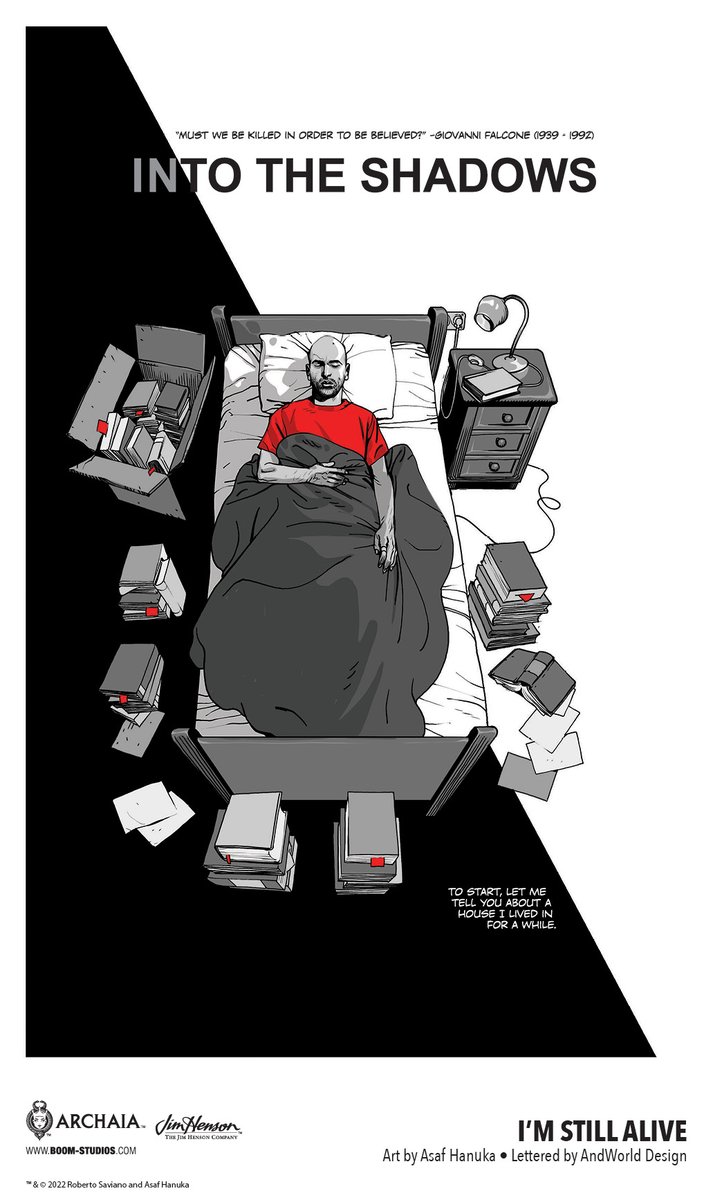 boomstudios's tweet photo. NY Times best-selling author @robertosaviano &amp; illustrator @realistcomics tell the true story of a journalist’s mission to expose &amp; survive the mafia in I’M STILL ALIVE! Available 10/5.
Translation: @YardenneG
L: @andworlddesign

Learn more: https://t.co/SkNcypJkfu https://t.co/oqI1fDMc72
