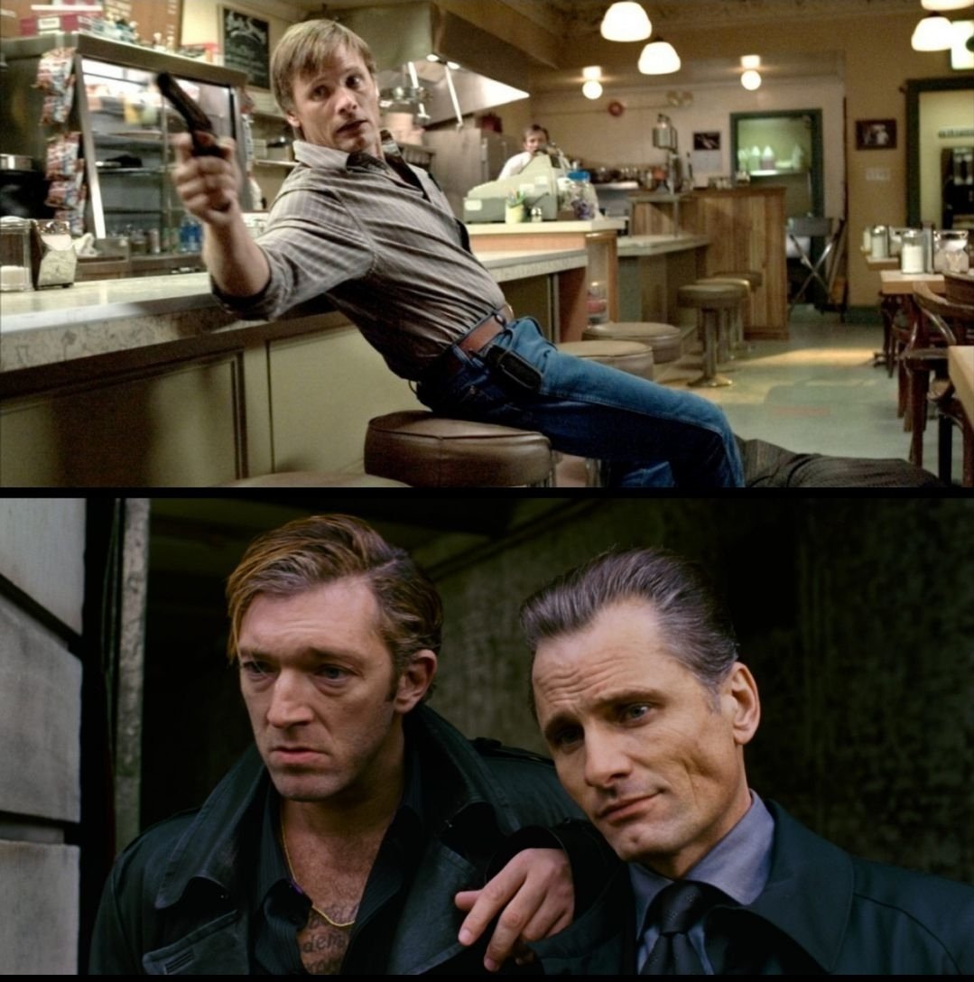 OurFilmFathers's tweet photo. #Viggo acts and #Cronenberg directs in this week's pair of #movies from the #mid2000s: #AHistoryofViolence and #EasternPromises. Is Viggo one of the most underrated talents in #Hollywood? Subscribe to #OurFilmFathers #podcast on your favorite platform. Link in bio. https://t.co/dJbmxiQMrY
