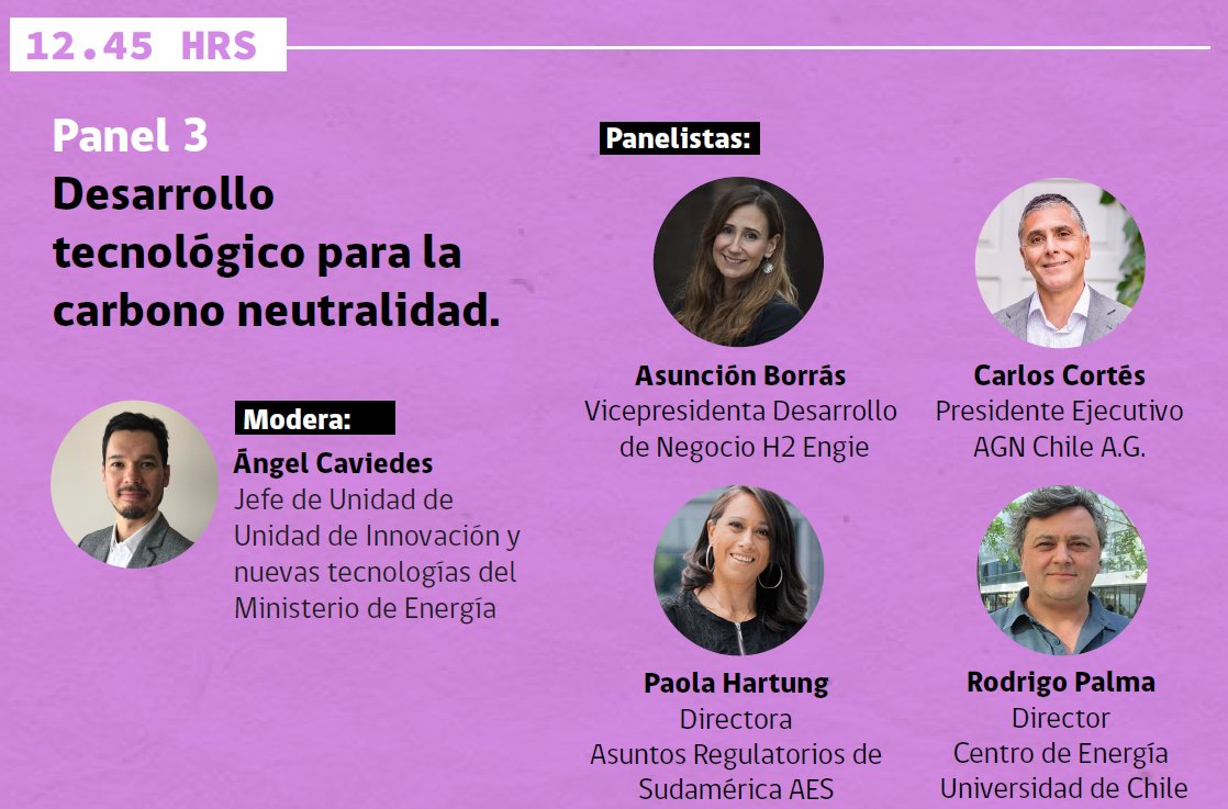 Mañana se realizará el Seminario Aceleración de la Descarbonización: Un Desafío Conjunto, organizado por el <a href="/MinEnergia/">Ministerio de Energía</a> y contará con la presencia de <a href="/DiegoPardow/">Diego Pardow</a>. <a href="/PaolaHartung3/">Paola Hartung</a> estará presente: 
⏰ 12:45
👉D° Tecnológico para la Carbono Neutralidad
📍 bit.ly/3KSl9by