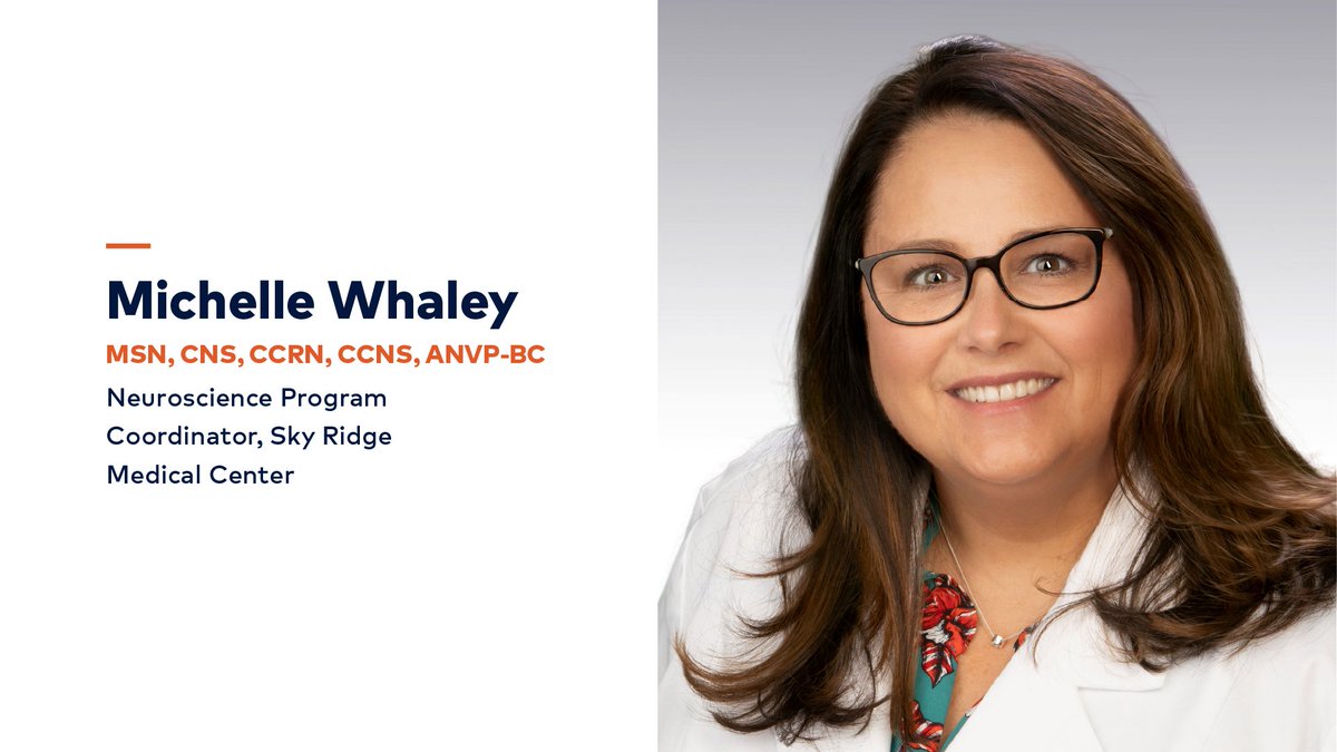 "Becoming a CNS has allowed me to practice at the top of my license and truly impact outcomes for our patients." -Michelle Whaley, neuroscience program coordinator at <a href="/SkyRidgeMed/">Sky Ridge Medical</a>.
Learn about careers available within our nursing family: bit.ly/3cWoIAY. #CNSWeek
