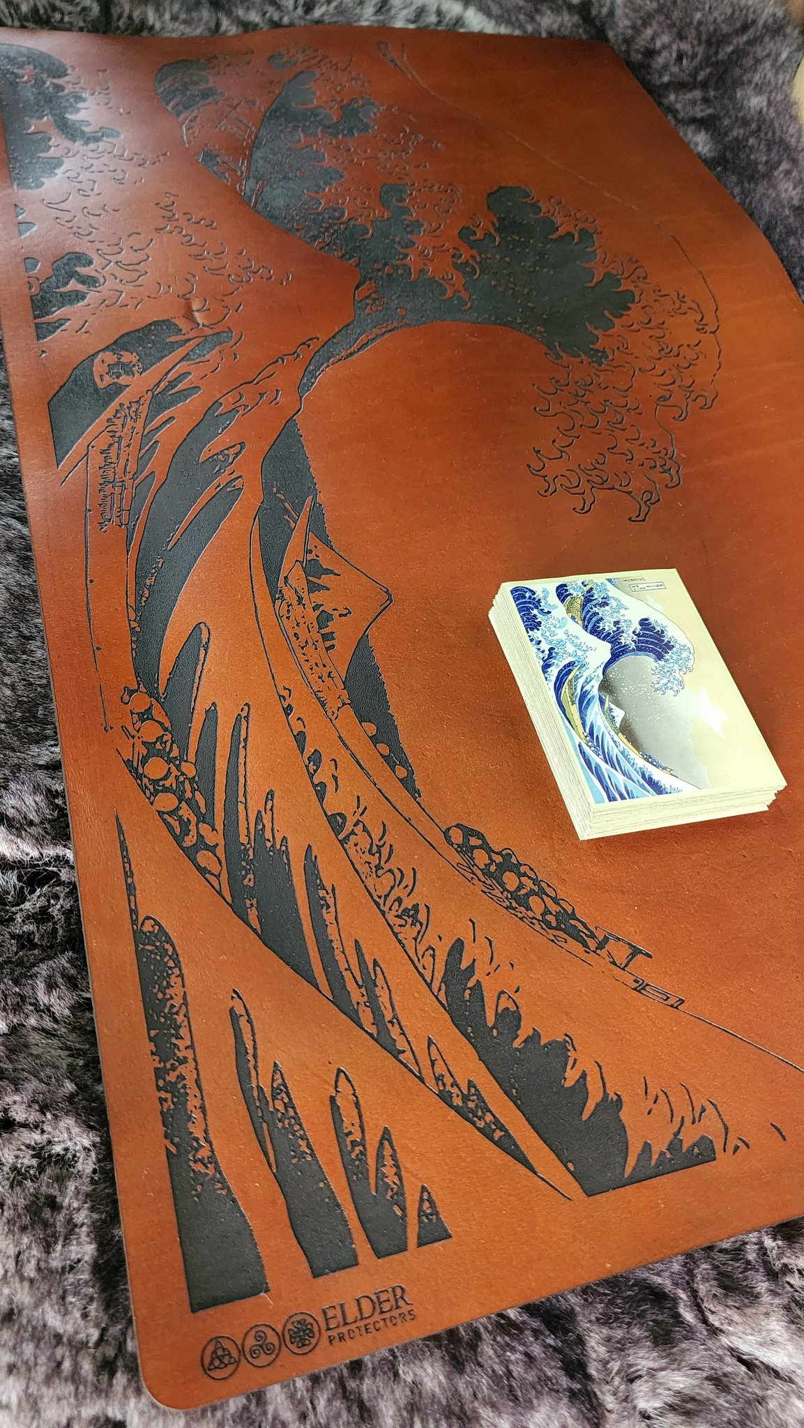 Leather Playmat Elder Protectors TCG Playmat Chinese Dragon Design agrohort.ipb.ac.id