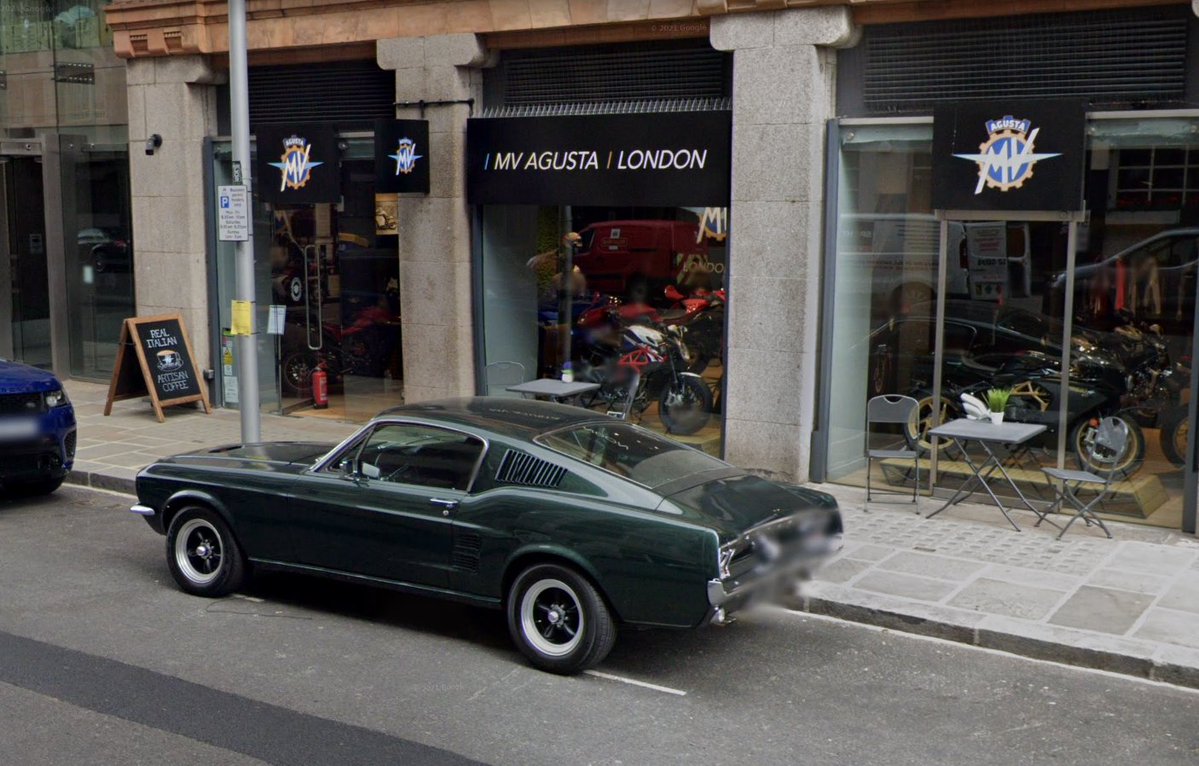 Cars_SV's tweet photo. A Ford Mustang in Bullit Spec is special. A Porsche 911 Targa is also special. Together, they are magic.
Spotted outside MV Augusta's dealership in London, England - #SV_Classics https://t.co/Ew81GguLNg