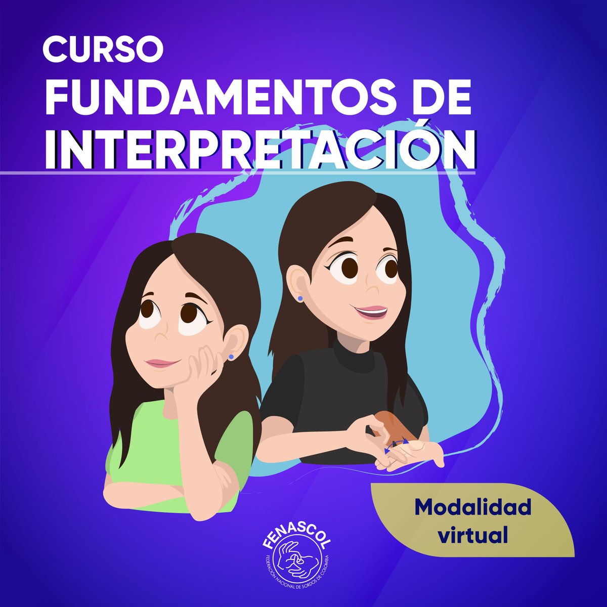 fenascol's tweet photo. Tienes experiencia de un (1) año como intérprete de #LenguadeSeñasColombiana
¿Te interesa fortalecer tu formación con el Curso Fundamentos de Interpretación #LSC?
Mas info:
🖥️ https://t.co/RvfJIdRCXM
📩 Capacitacion@fenascol.org.co
📲 3153056924
#YoAprendoconFENASCOL #CursoLSC https://t.co/hnGUuN953k
