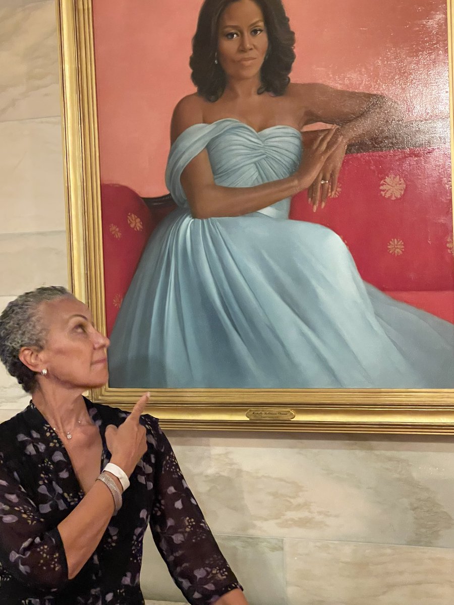 smalonemd's tweet photo. I couldn’t have been prouder of my friend @MichelleObama for her remarks, her service and her inspiration to all of us who love her.  Her portrait will forever hang in the White House to remind us of the special time in history we were blessed to witness. #ObamaPortraitUnveiling https://t.co/1JStWddeV8