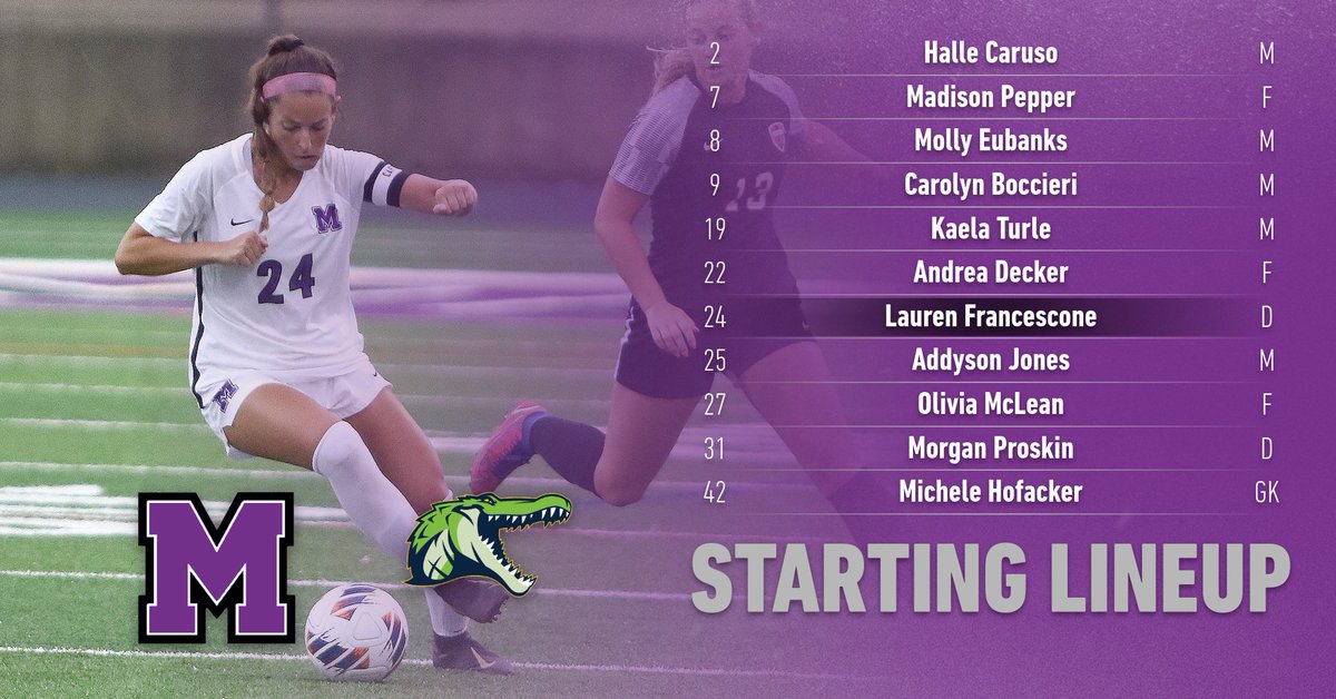 purpleraiders's tweet photo. We're about 10 minutes from kickoff here at Kehres Stadium and here's tonight's starting lineup against Allgheny #GoMountGo https://t.co/eQa87TiwSK