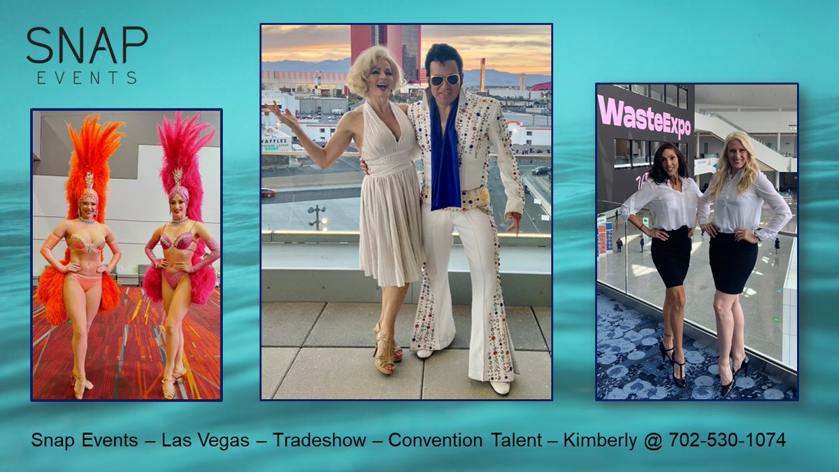SnapEventsLV's tweet photo. Snap Events, Las Vegas' source for Showgirls, Tribute Artists, Booth Assistants, Models, Magicians, DJ's, Bands, Jazz Artists, Entertainers, Performers - all friendly, outgoing and professional! Contact Kimberly@702-530-1074 #lasvegas #conventions #openingceremony #tradeshows https://t.co/eo5d9LnuDU