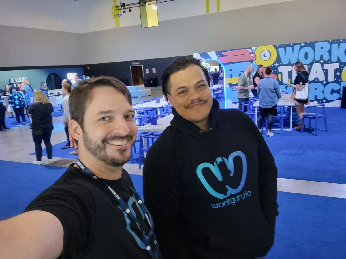 Andrew Manners from SBB looks great in his WorkGuru hoodie! #Xerocon