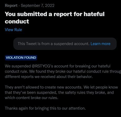 Augie🌵 on Twitter: "This is the user who reported Rusty Cage and got