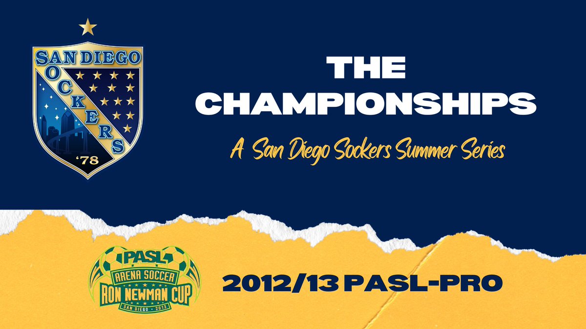 SanDiegoSockers's tweet photo. Every championship has its own story. We're here to tell them all. It's #TheChampionships, thread #14!
Over the next two weeks, we'll present for you the story of a team that set #TheStreak, created #SockersMagic and won the PASL #RonNewmanCup for the last time.
It's 2012-13! https://t.co/JQ1WvGgclZ