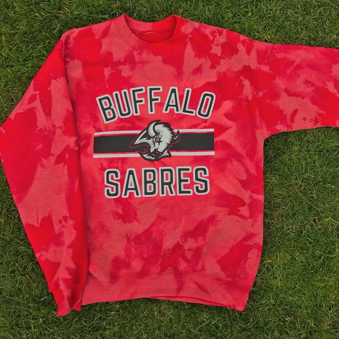 capra_co's tweet photo. ✨RESTOCKED✨ both the crewneck and hoodie versions of my sabres sweatshirts! 

Sold out of both styles over the weekend so grab yours while they’re still in stock 🤗 link to shop in bio — FREE shipping! https://t.co/i1HwM3dGUP