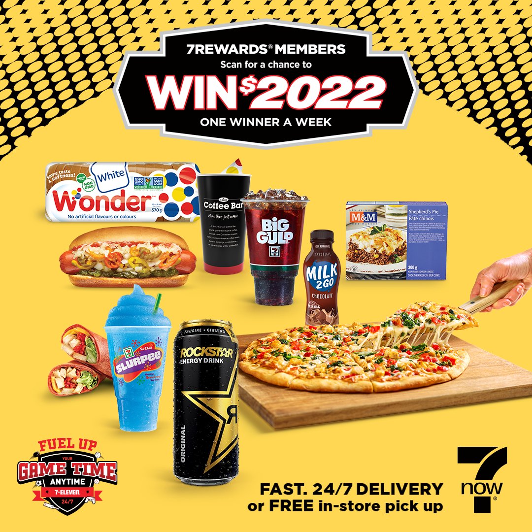 7ElevenCanada's tweet image. The only line up you&apos;ll need.

Which Rockstar® Energy Drink are you grabbing to watch the game? 

Don&apos;t forget to scan your 7Rewards for a chance to win $2022 cash a week. Win-win situation, just like a rockstar. 😎  

#7ElevenCanada #GameTimeAnytime

7-eleven.ca/gametimeanytime