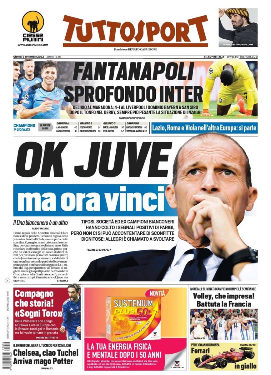 footballitalia on Twitter "Thursday's Italian Calcio headlines in