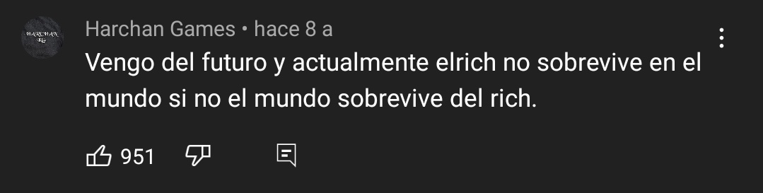 JNava103's tweet photo. Mira @ElRichMC  encontré un comentario en un video de survival 1 .3 Ep 3, y la verdad es que quede loco con tanta razón que tiene este chico 😎👍 https://t.co/XPDKUYxIjd