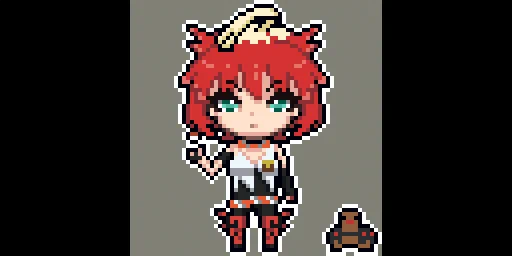 朝ドット。メロコ#ポケモンSV#メロコ #Mela#PokemonScarletViolet #pokemon#pixelart #ドット絵 