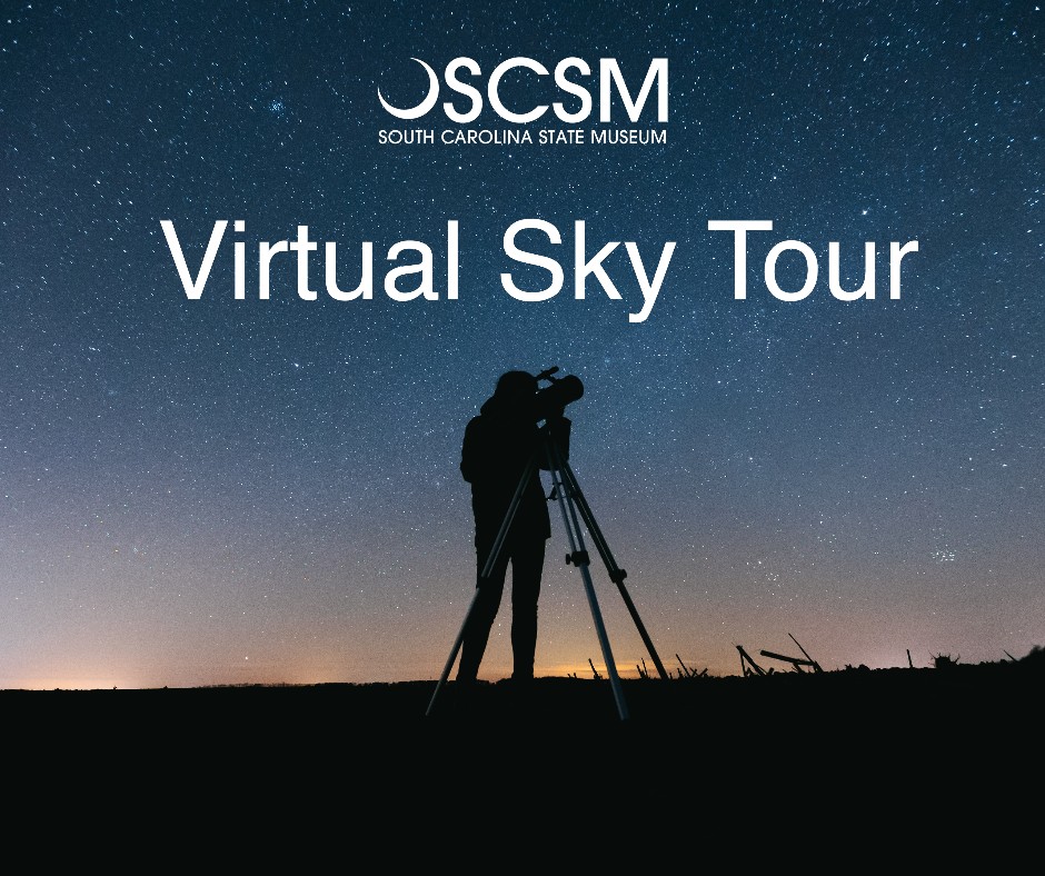 SCStateMuseum's tweet photo. Be sure to set a reminder for our virtual sky tour 🔭, happening tomorrow evening at 6:30 p.m. on Facebook! 

In addition to highlighting exciting 🌌 images from NASA, the museum's planetarium director will explore what's in our September night sky.

#astronomy #SCStateMuseum https://t.co/wsPE8GP8xg