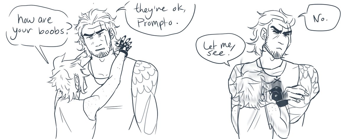 carbodius's tweet photo. after gladio got back from fighting gilgamesh or something idk https://t.co/Oj0Ft6XPkW