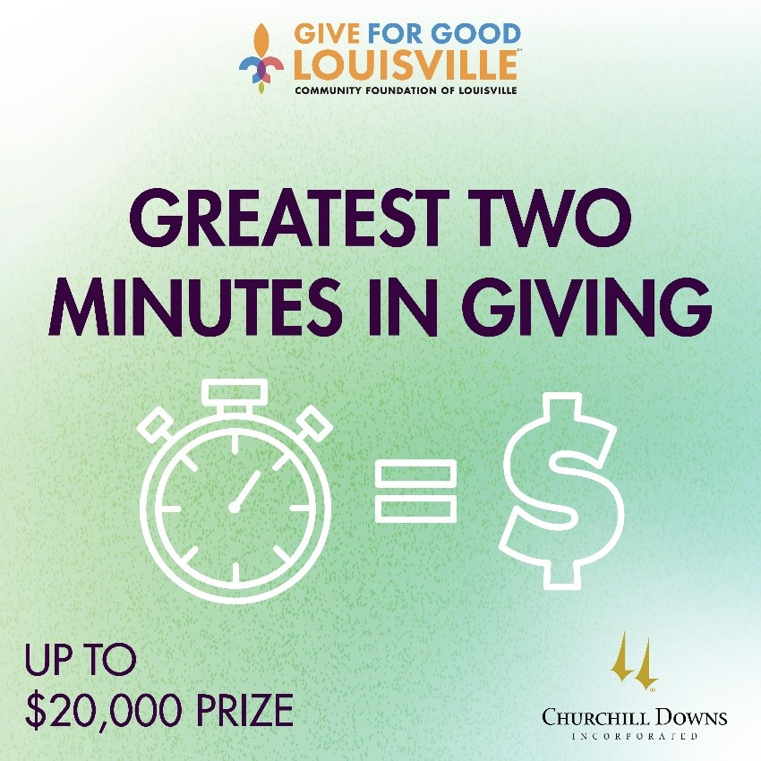 LouMedSociety's tweet photo. Between 7:10-7:12p on 9/15, you may be selected to receive a boost to your donation, thanks to @ChurchillDowns! 🎉 5 donors will receive a $5,000 boost; 2 - $10,000 boost; 1 - $20,000 BOOST!  https://t.co/NyZO1c7fek @cflouisville 
#GiveForGLMSF #GiveForGoodLou #KnowTheGood https://t.co/8Fle3QOkI1