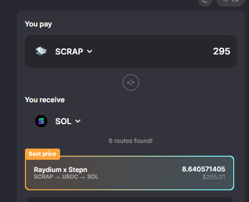 zkShawnn's tweet photo. Back again with this comparison, based on 5L Oil prices $SCRAP is severely undervalued. 1 5L Oil &amp; 295 $SCRAP both = 1 @TaiyoPilots mint https://t.co/7JAdKaHjXA