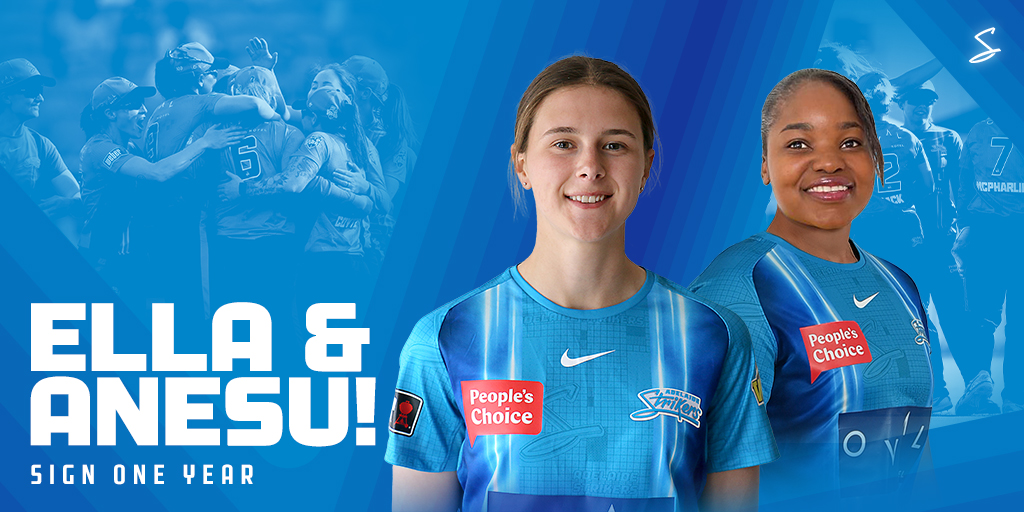 A huge morning at Strikers HQ 🏟️ Ella Wilson and Anesu Mushangwe have signed on ahead of #WBBL08 🎉 #StrikeShow Full story 🗞️ bit.ly/EllaAnesuStrik…