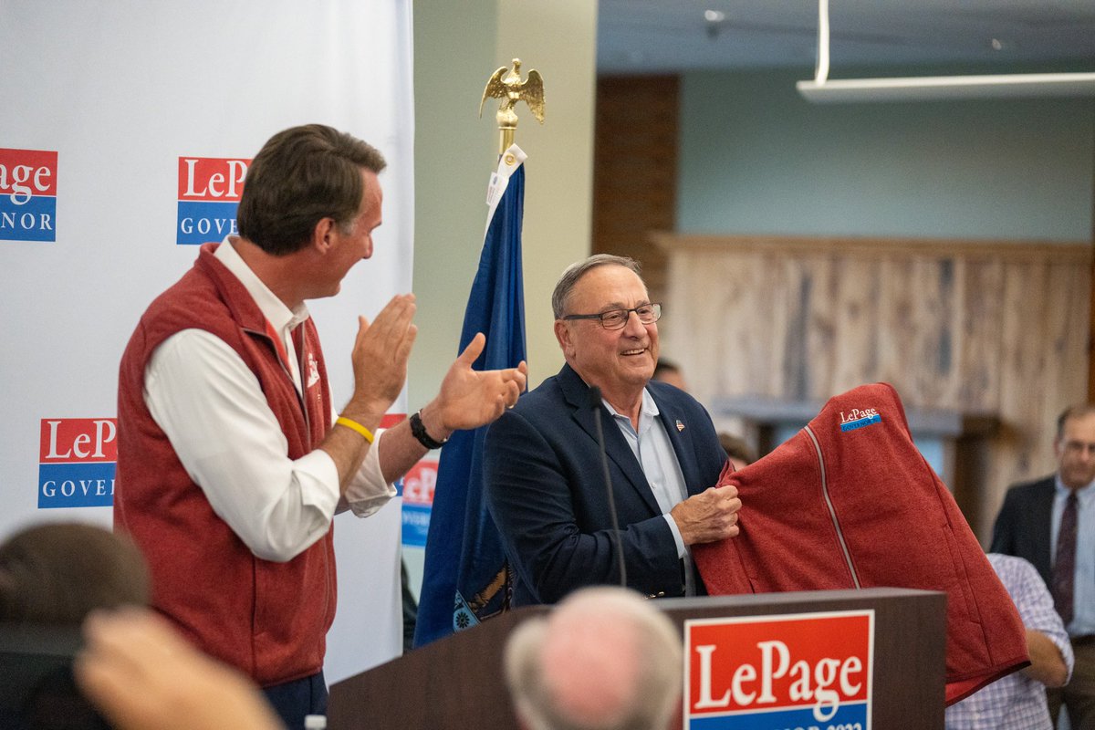 GOPGovs's tweet photo. .@GlennYoungkin🤝@PaulLePage2022 

P.S. Where do we get one of those vests 😉 https://t.co/K4sxSaxYI9