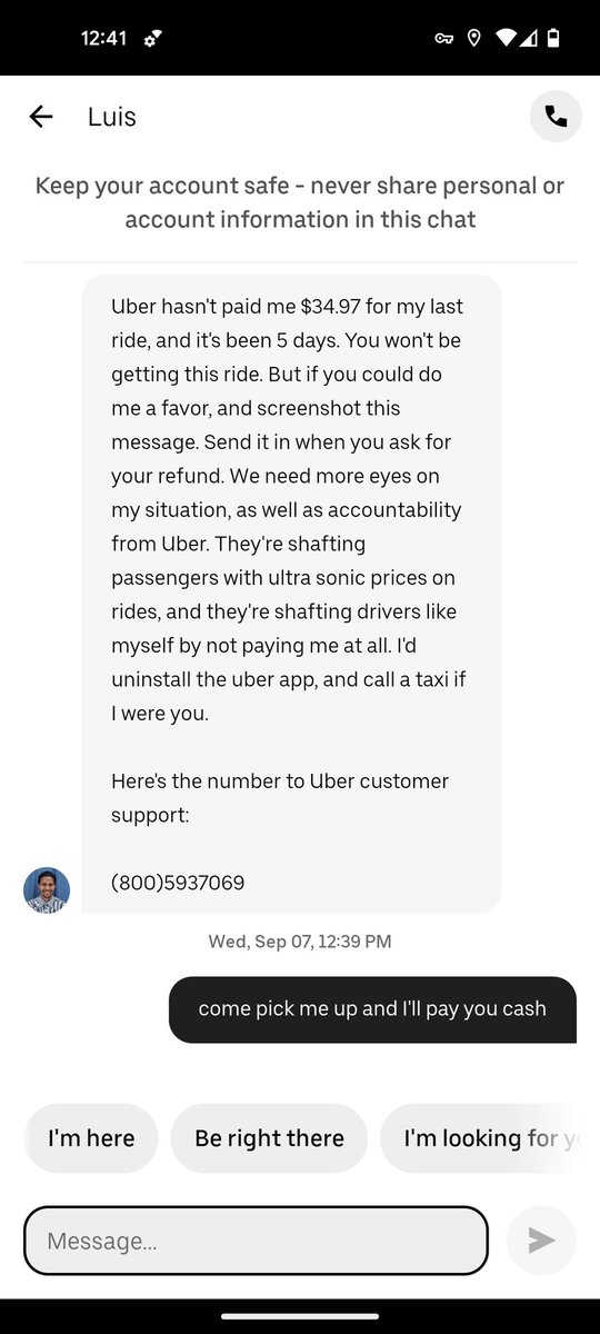 dubhouse's tweet photo. @Uber wtf https://t.co/uBTKJOkZyF