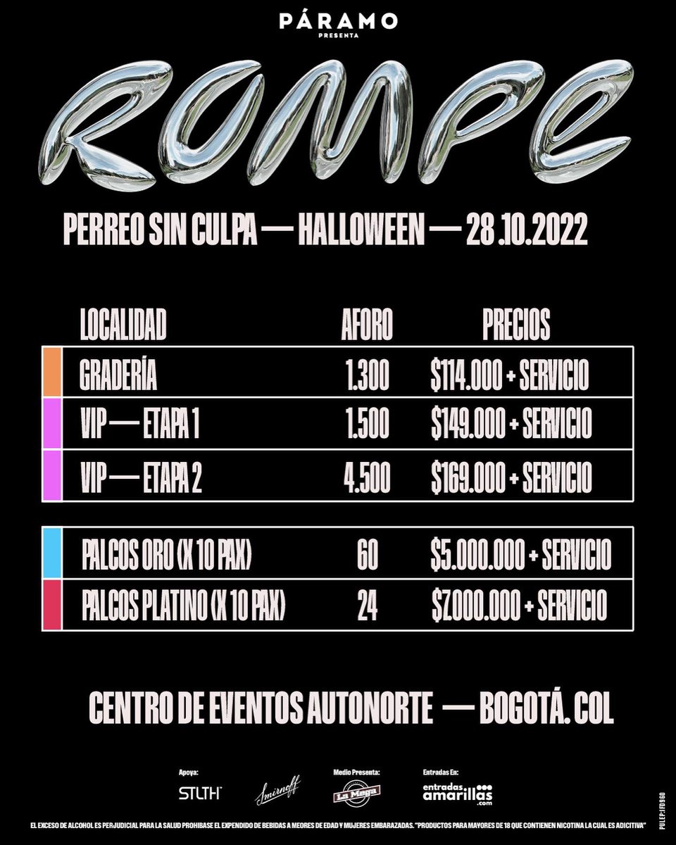 malabarsound's tweet photo. 🎃😈BOGOTÁ VIVIRÁ UN HALLOWEN DE PERREO SIN CULPA JUNTO A @_morapr Y @eladiocarry_on #paramopresenta #Mora #EladioCarrion https://t.co/1I06P2k2jv