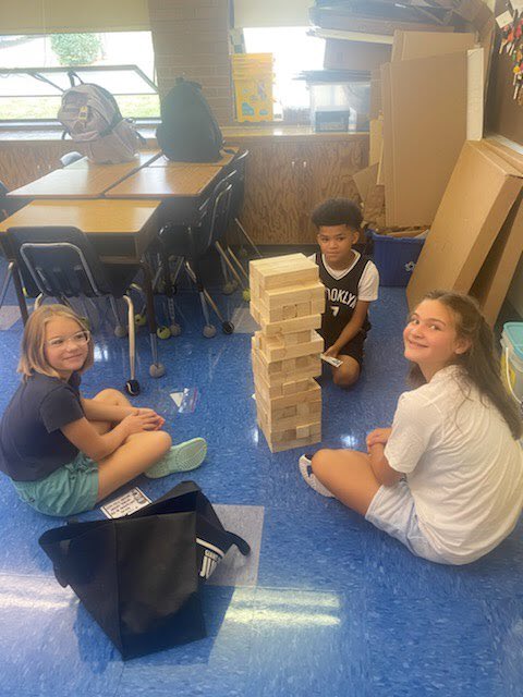 aps_jschmidt's tweet photo. Fun opening activities for our Fifth Grade Stars!
“Getting to know you Jenga” is a great, new twist on a classic game! #wearestars #MillerSouthStars #apslearns @akronschools @ChrisFowlerMack https://t.co/31GkJ9iLpn