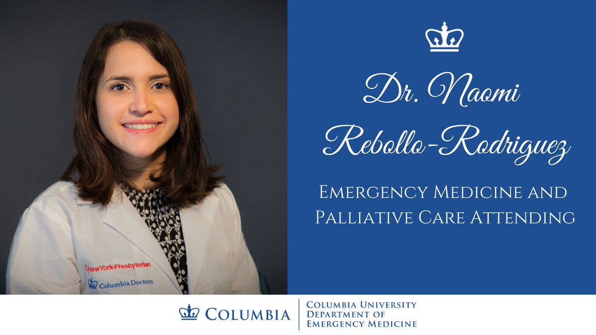 Columbia Emergency Medicine (@columbiaem) on Twitter photo Welcome to Dr. Naomi Rebollo-Rodriguez, our Emergency Medicine and Palliative Care Attending to the family! <a href="/ColumbiaMed/">Columbia Medicine</a> #PalliativeCare #MedTwitter Welcome to Dr. Naomi Rebollo-Rodriguez, our Emergency Medicine and Palliative Care Attending to the family! <a href="/ColumbiaMed/">Columbia Medicine</a> #PalliativeCare #MedTwitter