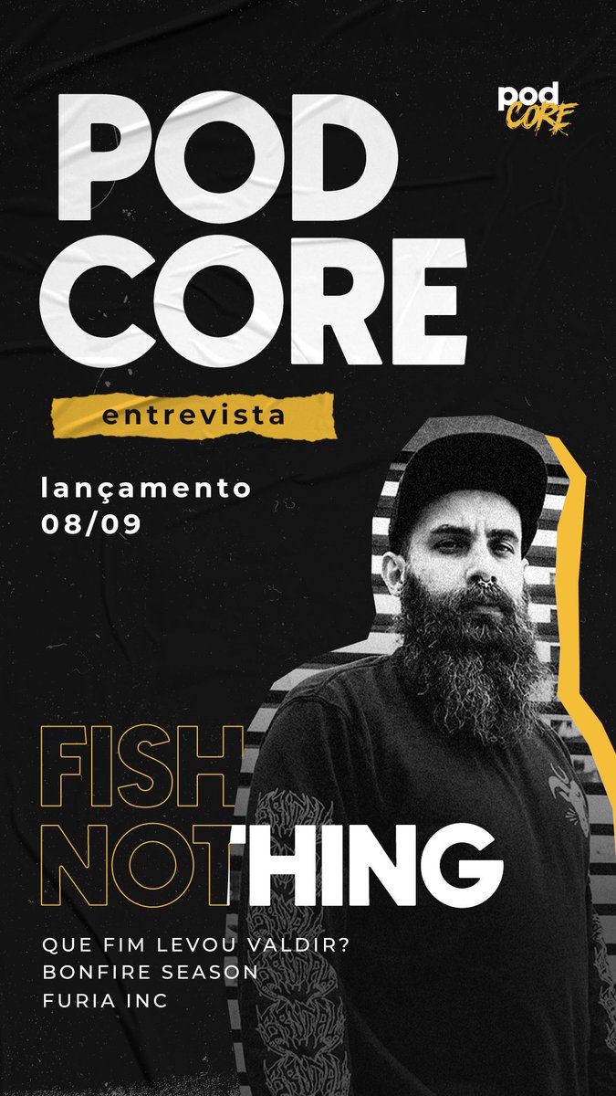 podcorepodcast's tweet photo. E amanhã vai pro ar o nosso papo com o grande @Fishnothing! Cola que ficou foda 🔥 https://t.co/sQDlclvQvZ
