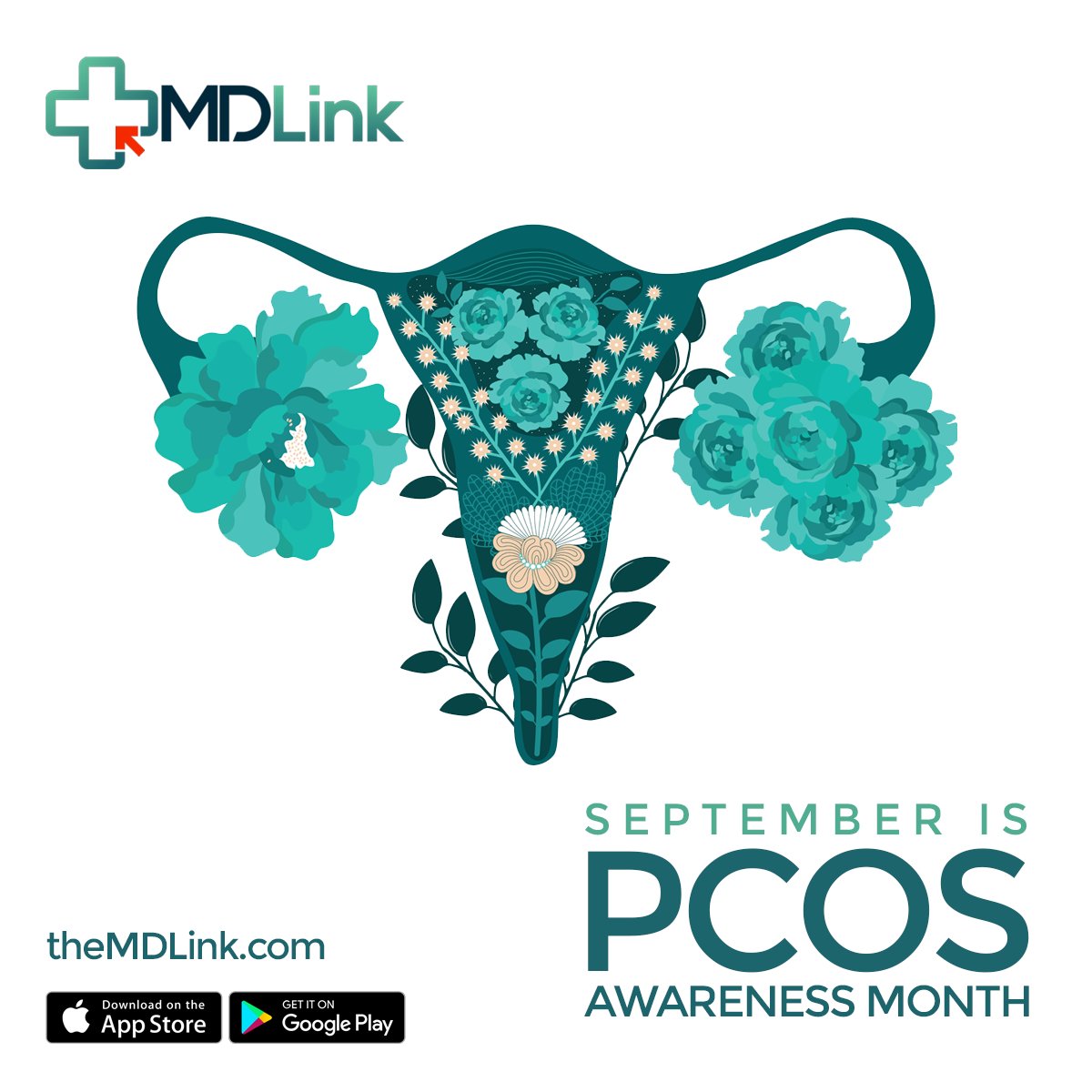 MDLinkHealth's tweet photo. September is Polycystic Ovary Syndrome (PCOS) Awareness Month. This is a common hormone disorder in women.

PCOS is one of the most underdiagnosed diseases in the world, with less than 25% of women with PCOS being diagnosed. 

#MDLink #PCOSAwarenessMonth #PCOS https://t.co/aBCDQVrPOg
