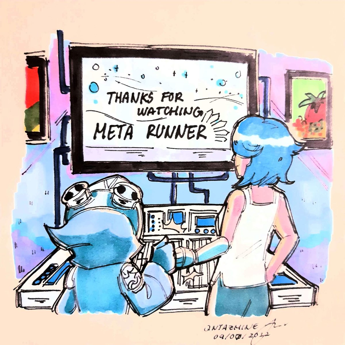 It's been an absolute pleasure to work on this amazing series. I'd like to thank <a href="/smg4official/">SMG4🍝</a>, <a href="/kevdevz/">Kev</a> and the rest of the <a href="/glitch_prod/">GLITCH</a> team for having me on board. I'm really proud of what we've put together here and I can't wait for you all to see the grand finale #MetaRunner